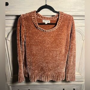Orvis Terracotta Chenille Chunky Knit Crewneck‎ Sweater Cozy